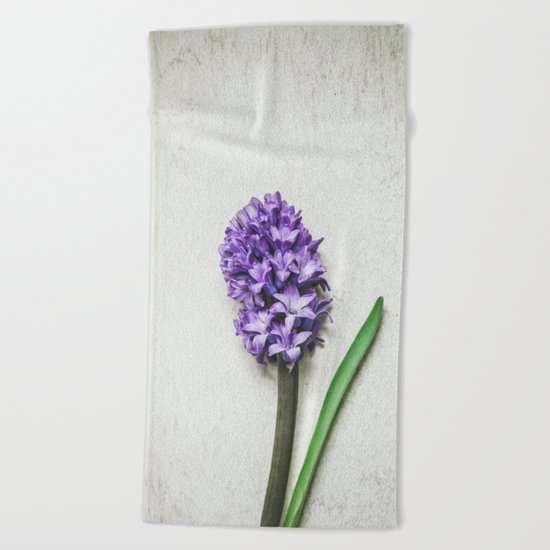 Lilac Hyacinth Beach Towel