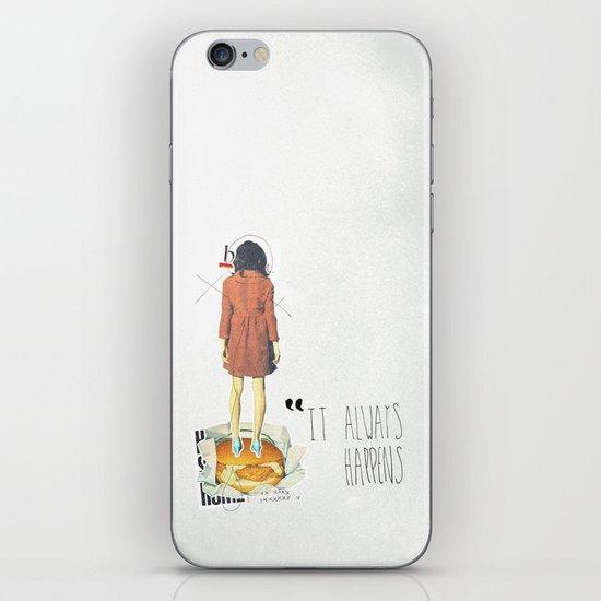 It Always Happens | Collage iPhone Skin