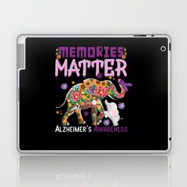 Elephant Memories Alzheimer Alzheimer's Awareness Laptop Skin