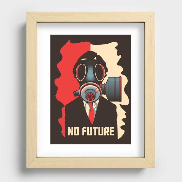 No Future Recessed Framed Print