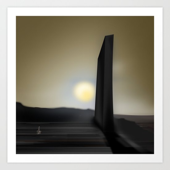 Martian Ancient Alien Artifact Art Print
