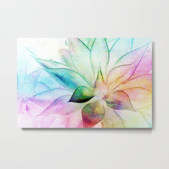 Agave abstract Metal Print
