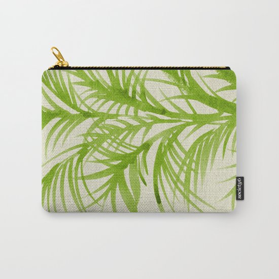 Lime Palms Carry-All Pouch