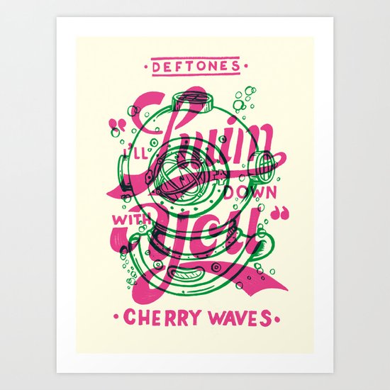 Cherry Wavess Art Print