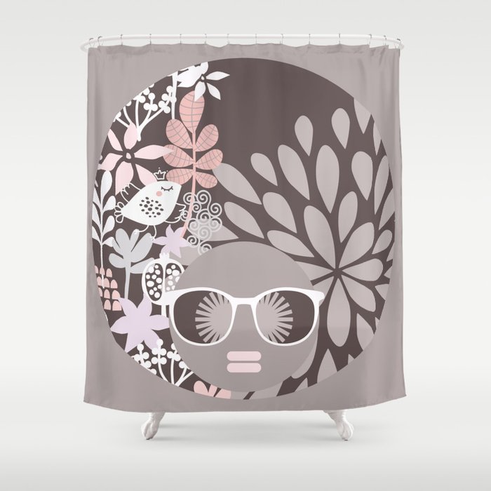 Afro Diva Sophisticated Lady Pale Pink Peach Beige Shower