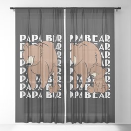 Papa Bear Sheer Curtain