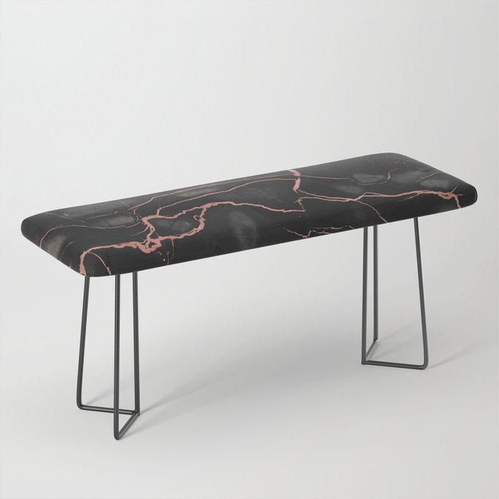 Black Marble And Rose Gold Bench By Cafelab Society6