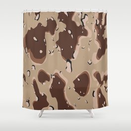 Desert Camouflage Shower Curtain