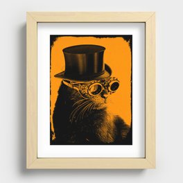 Steampunk Mojo in a top Hat Recessed Framed Print