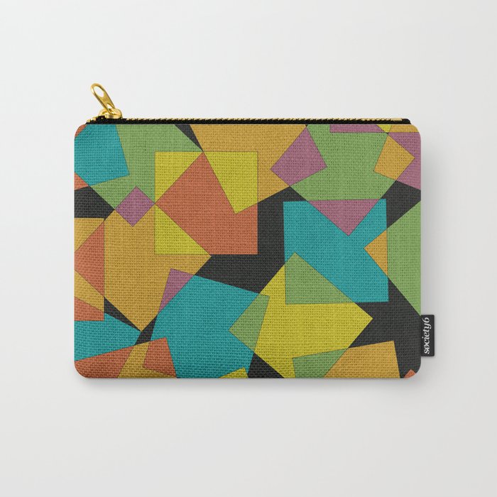 Playful Squares Carry-All Pouch