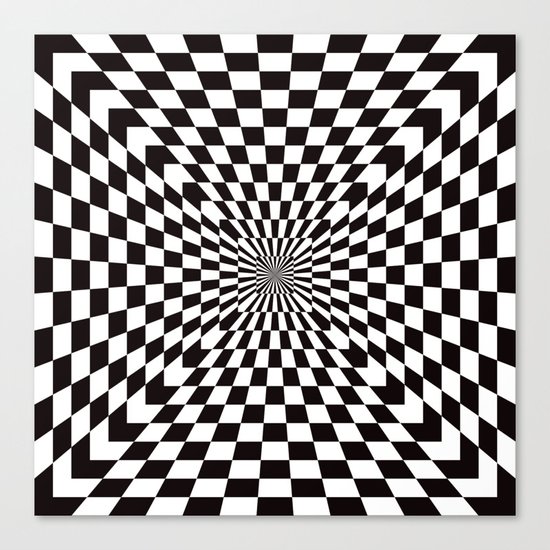 Multicolor 16x16 LISANN Crazy Squares OP Art Cool Optical Illusion Design Throw Pillow