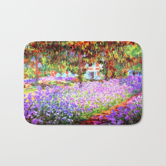 Monets Garden in Giverny Bath Mat