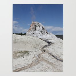 White Dome Geyser Poster