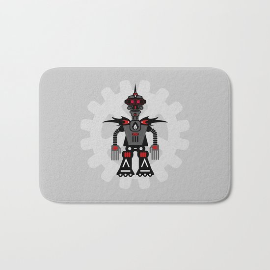 Evil Robot Bath Mat