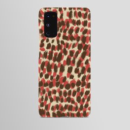 Brushstrokes leopard spots pattern var 4 Android Case