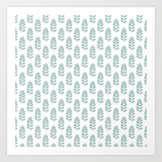 BLUE NATURAL Art Print