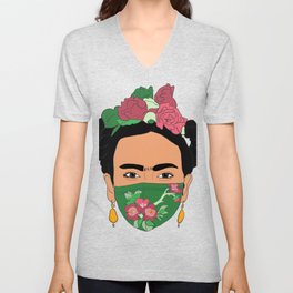Frida Quarentined V Neck T Shirt