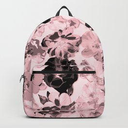 Large Rose Pattern Millennial Pink Backpack