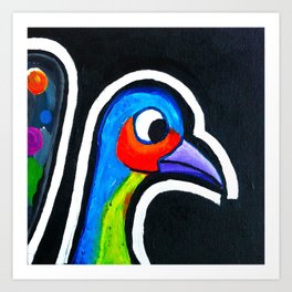 The Mighty Boosh Peacock And The Magpie Series 1 Of 2 Art Print