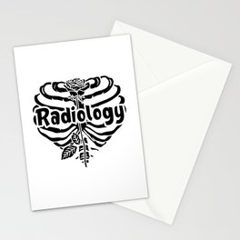Radiology Tech Rad Nurse Flower Technologist Xray Stationery Card
