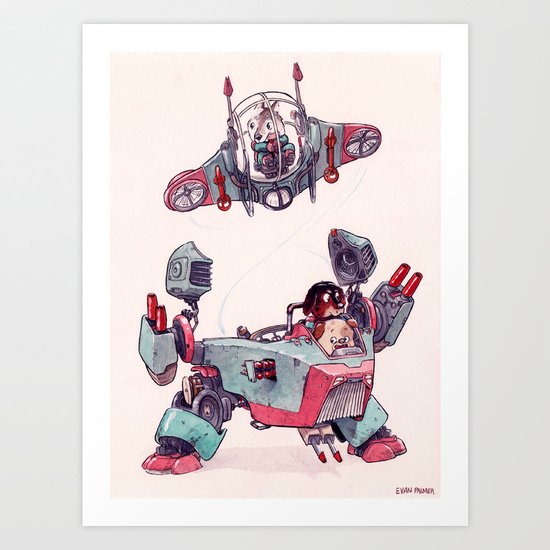 The Dog Brothers Art Print