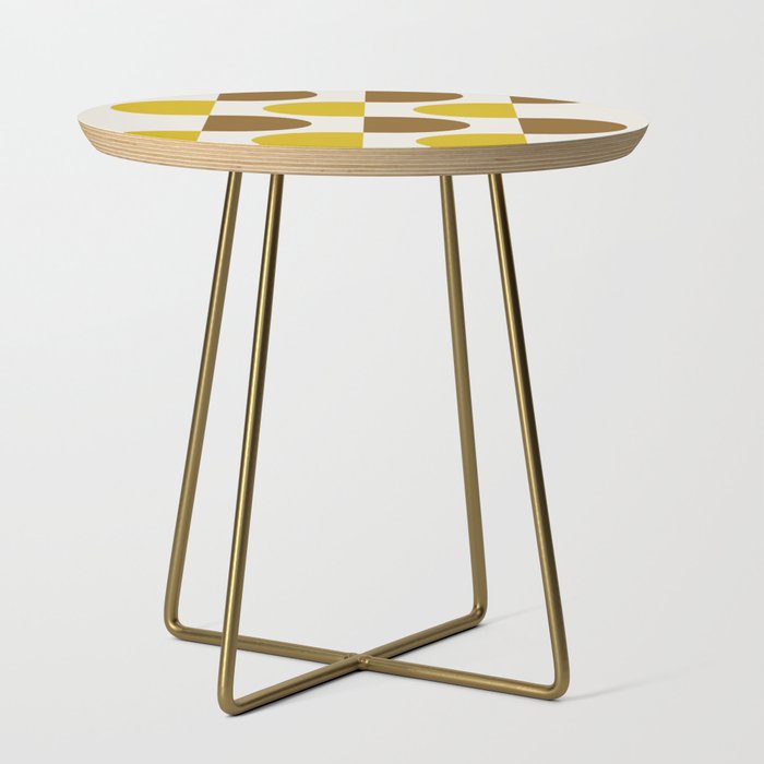 Abstraction_NEW_GEOMETRIC_SHAPE_CIRCLE_PATTERN_POP_ART_0306A Side Table