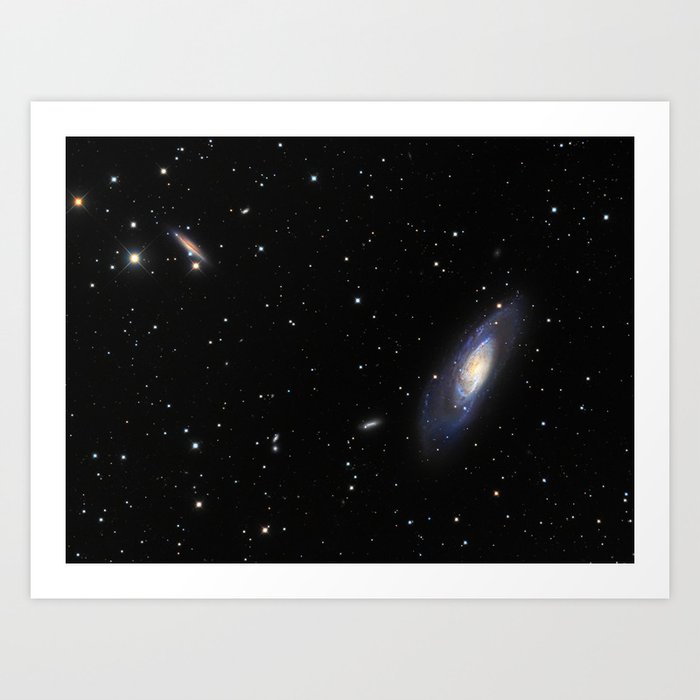 Spiral Galaxy M106 Art Print