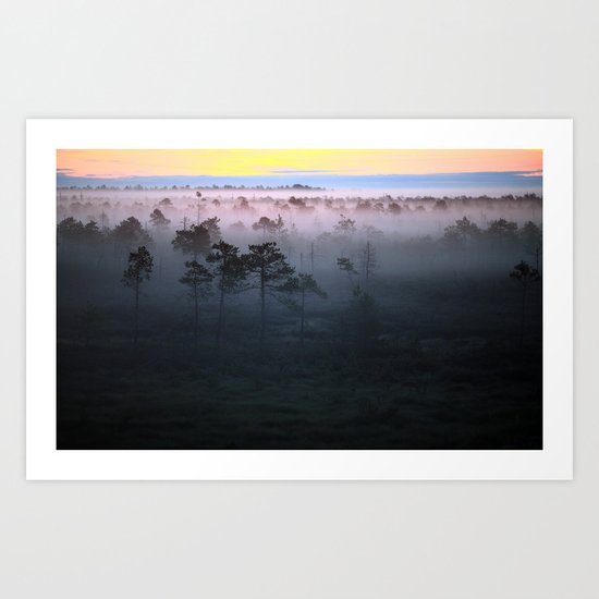 Foggy Earth Art Print