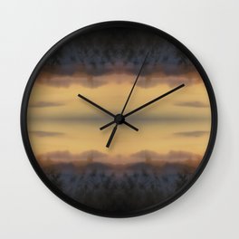 Misty Dusk Wall Clock | Abstract, Nature, Landscape 