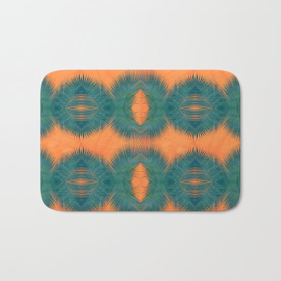 Coral Palm Bath Mat