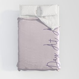 One Day At A Time (pink) Duvet Cover | Na, Recovery, Addiction, Ink, Alcoholics, Digital, Anonymous, Narcotics, Challenge, Overcoming 