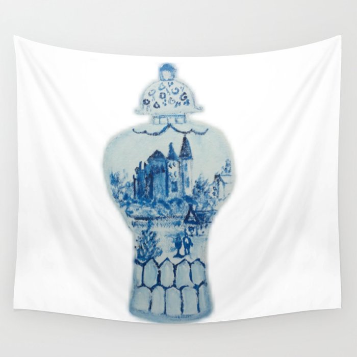 Blue and White Ginger Jar  Wall Tapestry
