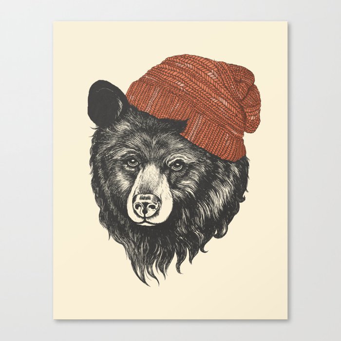 the bear Canvas Print