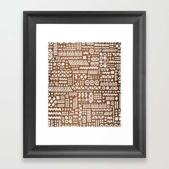 Northwoods Pattern. Framed Art Print