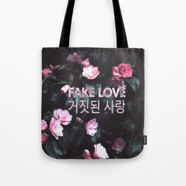 Fake Tote Bags Society6 Fake Love Pink Fl Tote Bag