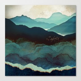 Indigo Mountains Canvas Print
