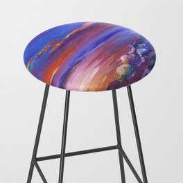 Beach Sunset Landscape Painting Bar Stool