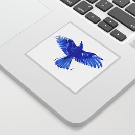 Blue bird wings Sticker