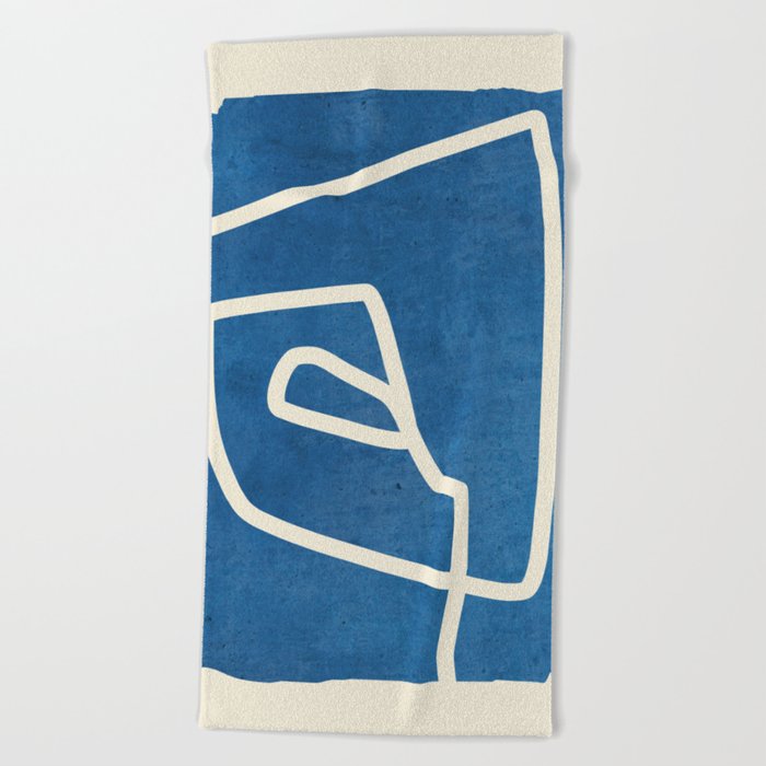 abstract minimal 57 Beach Towel