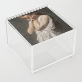 Angelo Morbelli - Meditazione (1913) Acrylic Box