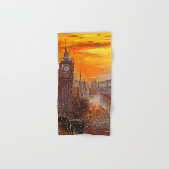 London Evening Hand & Bath Towel