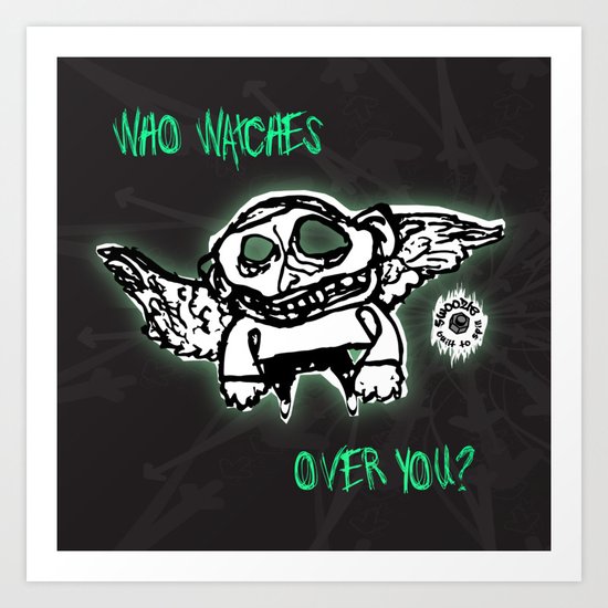 Swoozle Guardian Angel Art Print