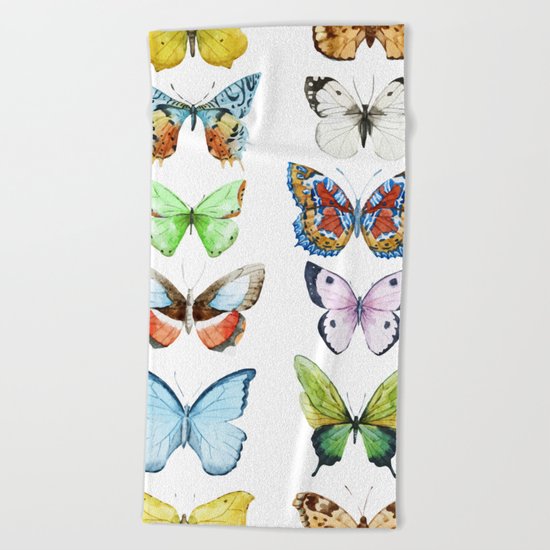 Butterfly Pattern 05 Beach Towel