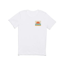 Sun Beach Stripes - Mid Century Modern Abstract T Shirt