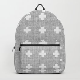 Small Swiss Cross Backpack | Graphicdesign, Canvas, X, Simple, Elegant, Swiss, Swisscross, Grey, Plus, Cross 