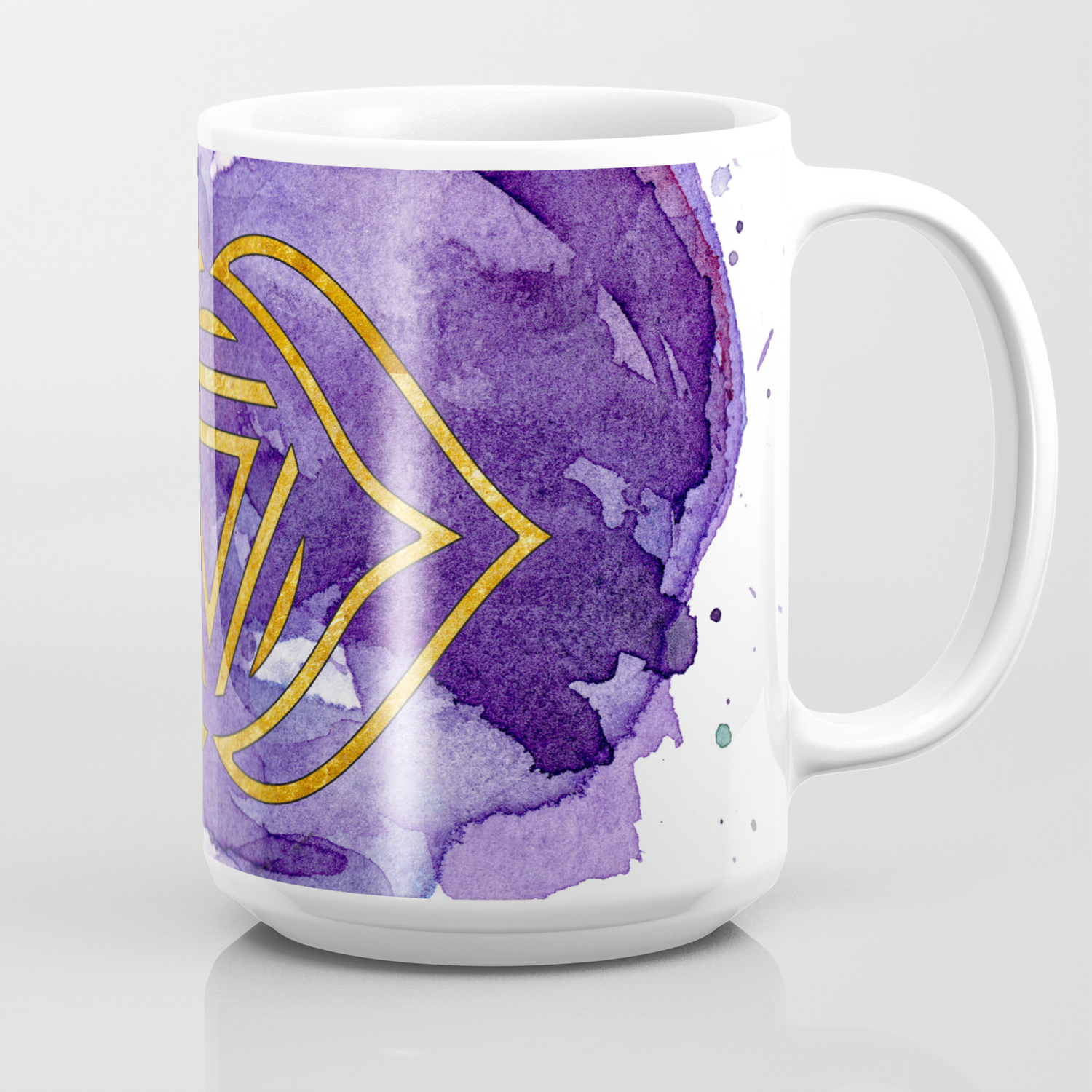 Third Eye Chakra Watercolour Painting Coffee Mug By