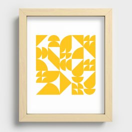 Geometrical modern classic shapes composition 11 Recessed Framed Print
