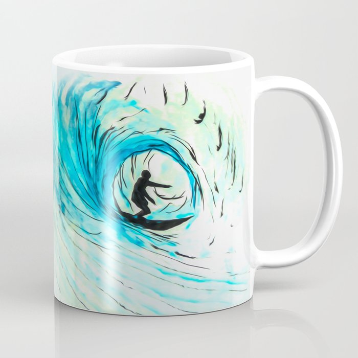 Solo - Surfing the big blue wave Coffee Mug