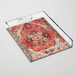 Heriz Azerbaijan Northwest Persian Rug Print Acrylic Tray