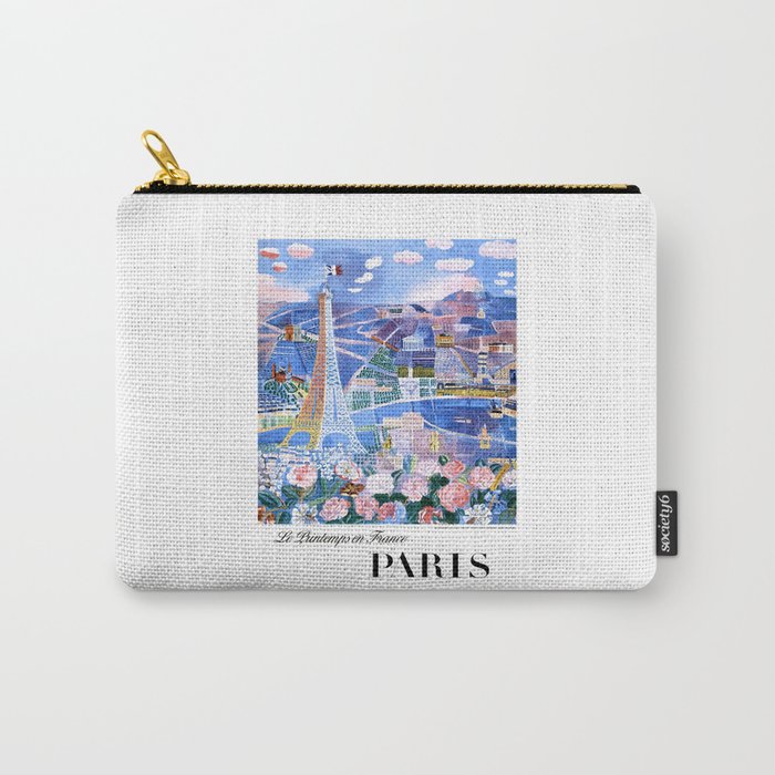 1966 Raoul Dufy Le Printemps en France - PARIS Travel Poster Carry-All Pouch